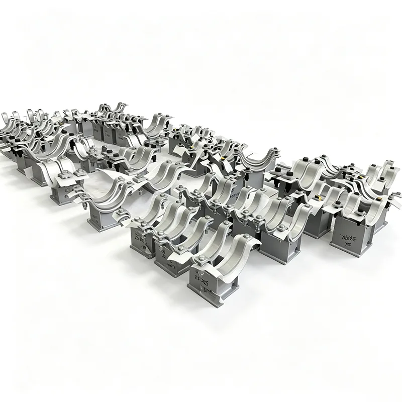 Soporte de doble tubo galvanizado para vigas de acero